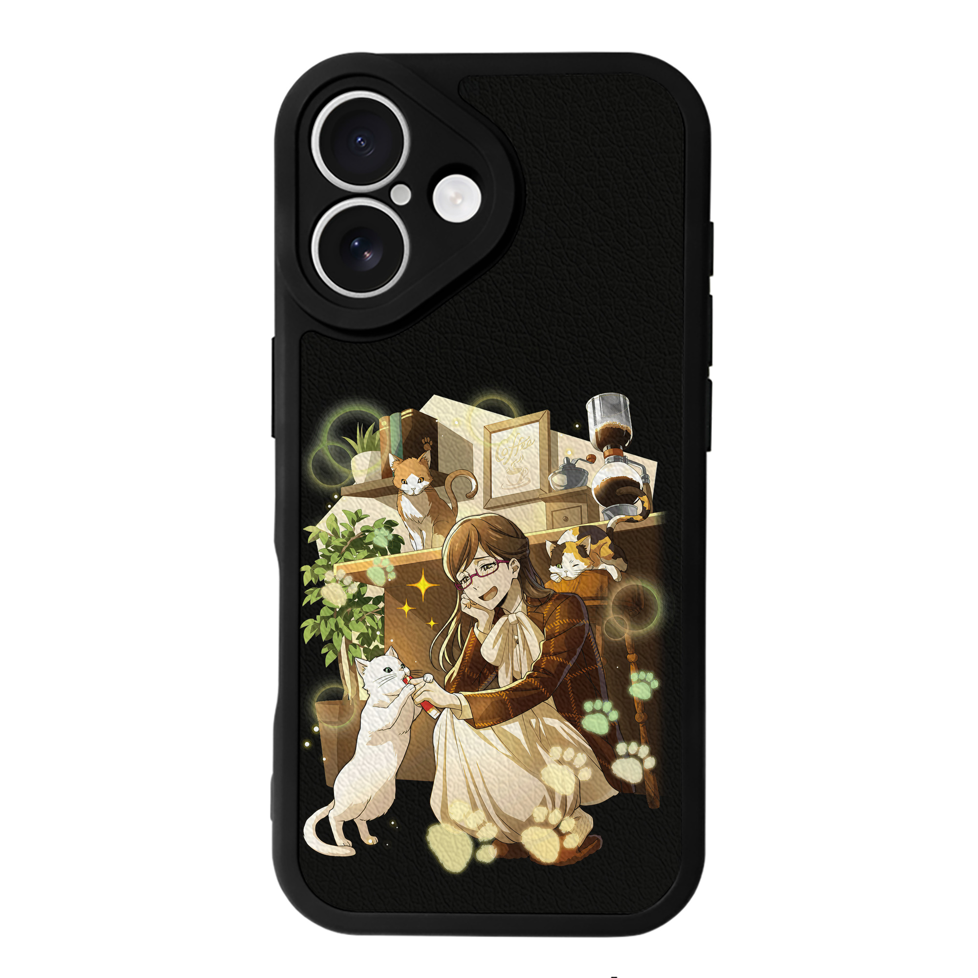 （画像用） 文豪ストレイドッグス Bungo Stray Dogs 【iPhone 16シリーズ対応】シリコンスマホケース（レザー調） 材質：シリコン